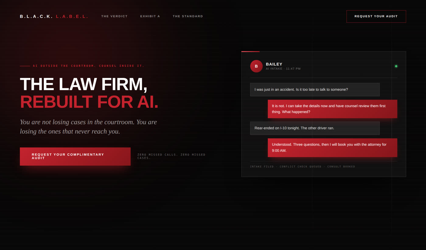 Boutique law firm site