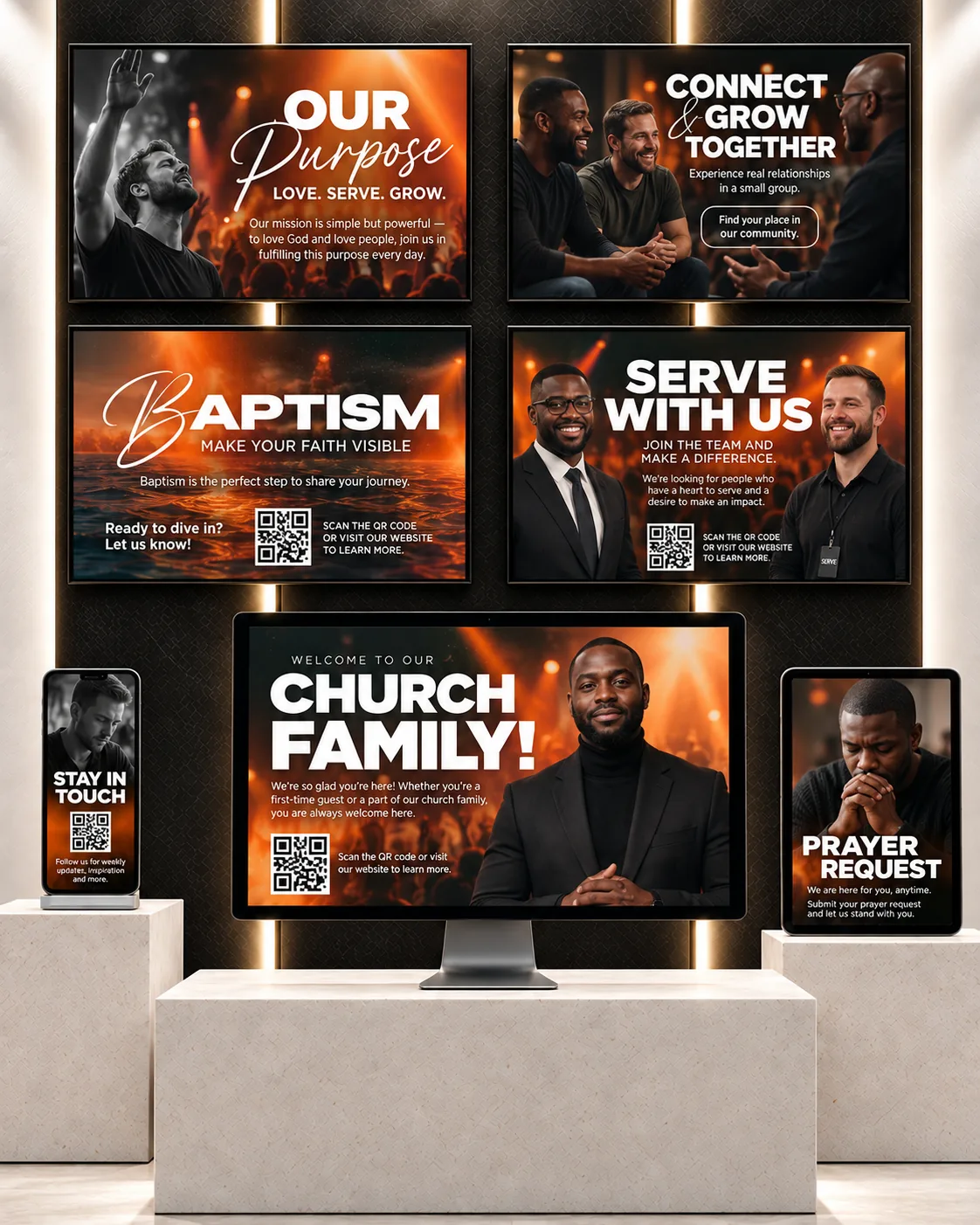 Guest Welcome church slide system