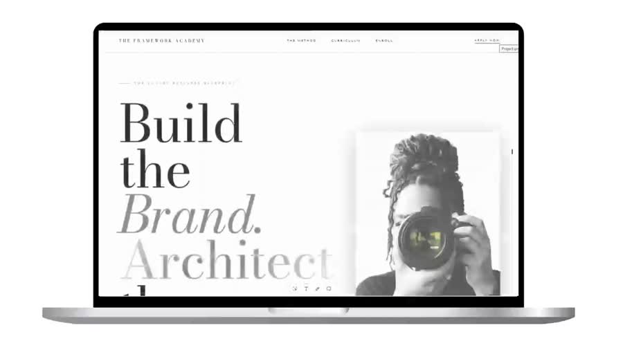 Photography course site build